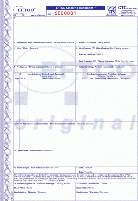 EFTCO CLEANING DOCUMENT